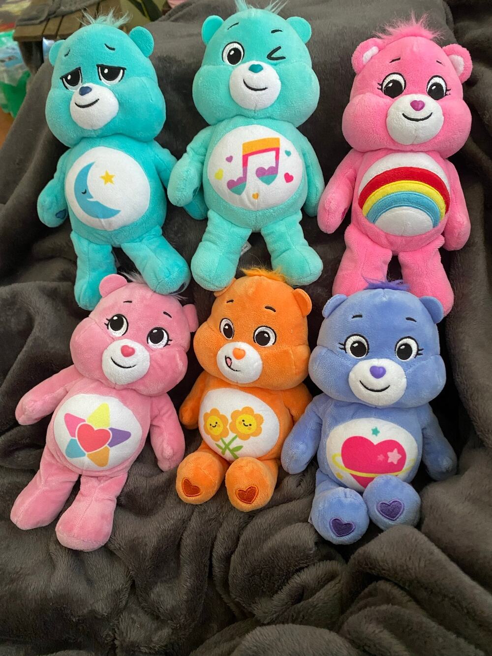 Care Bears Unlock The Magic 9” Plush Lot Of 6